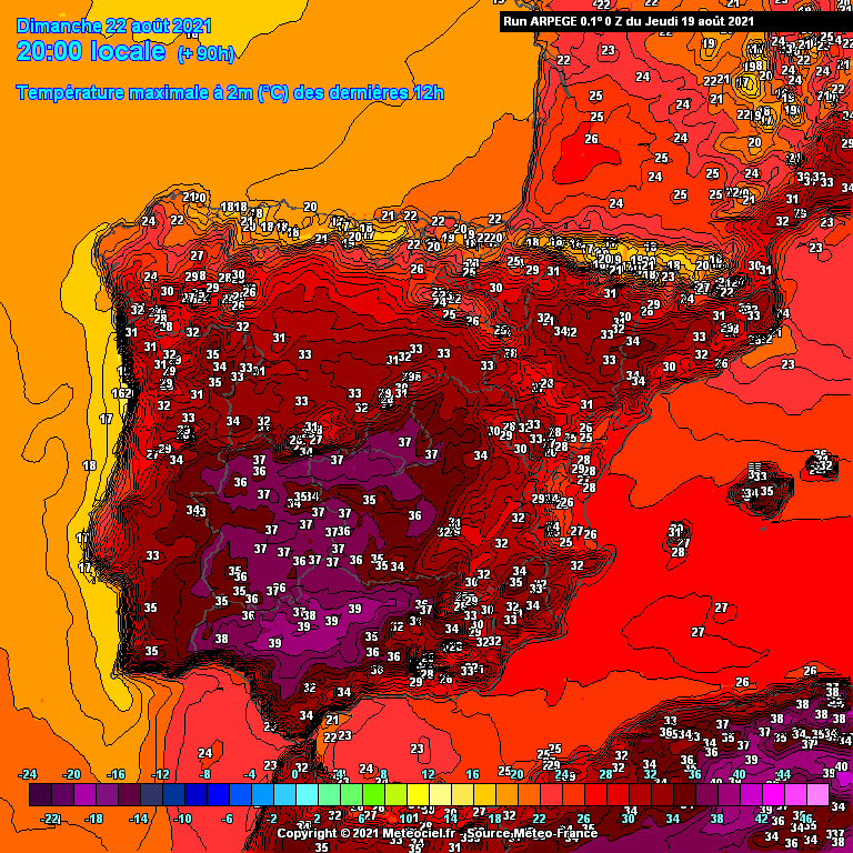 Previsão final de semana: 20 a 22 de Agosto