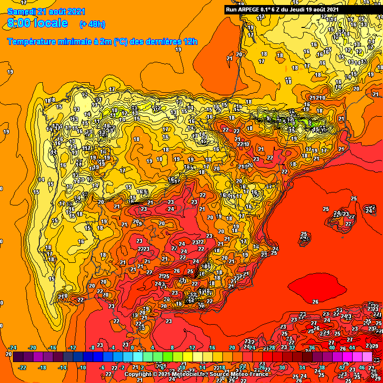 Previsão final de semana: 20 a 22 de Agosto