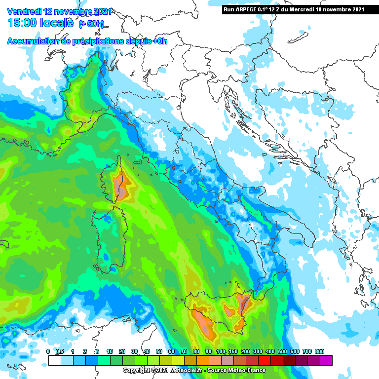 Mais um temporal SEVERO no sul de Itália - até dia 12 de Novembro